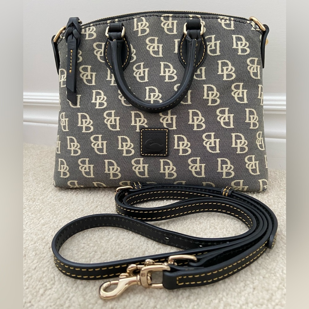 Dooney & Bourke Gray and Black Crossbody Bag